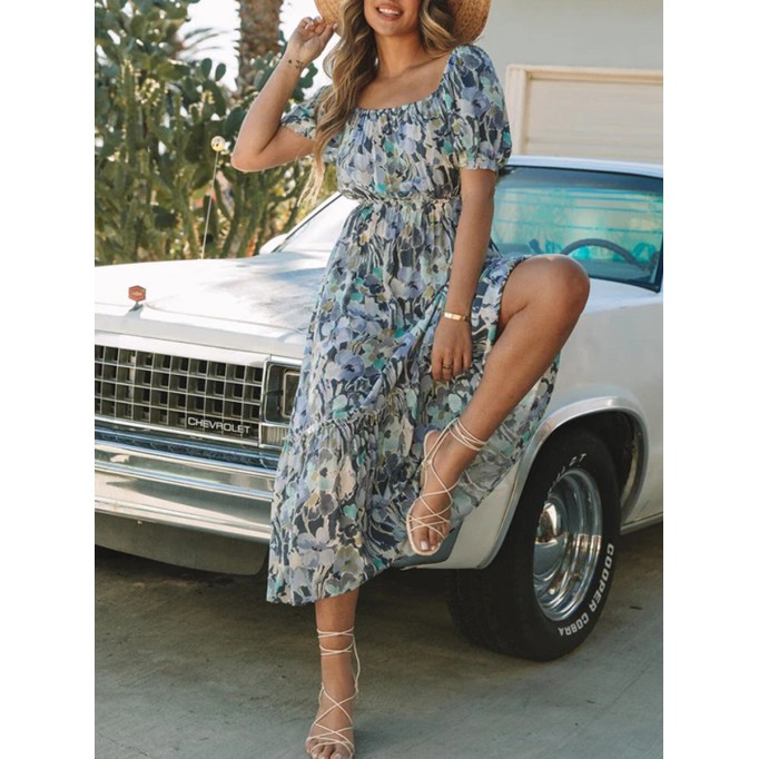 2023 Women's Vacation Printing Dress