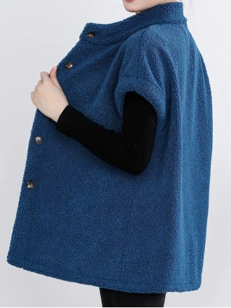 Blue teddy coat