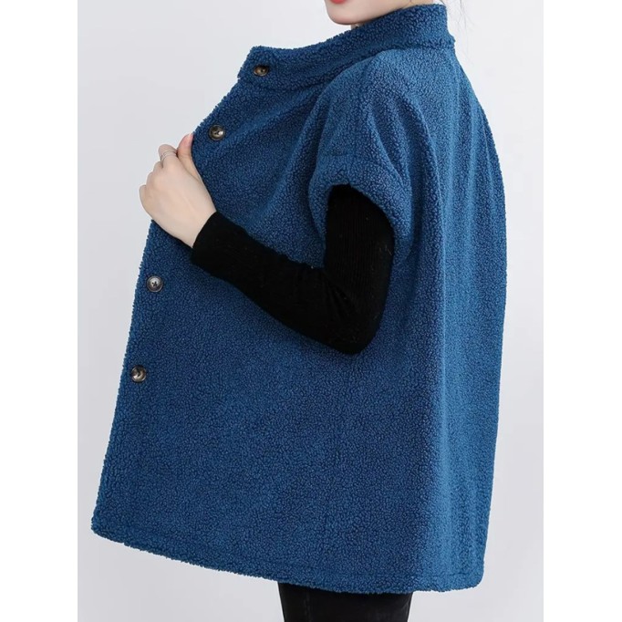 Blue teddy coat