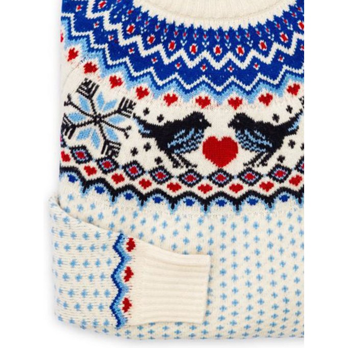 Blue winter sweater