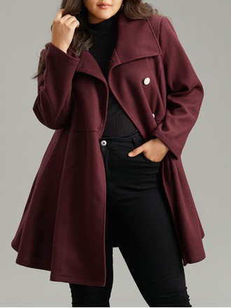 Burgundy a waist jacket