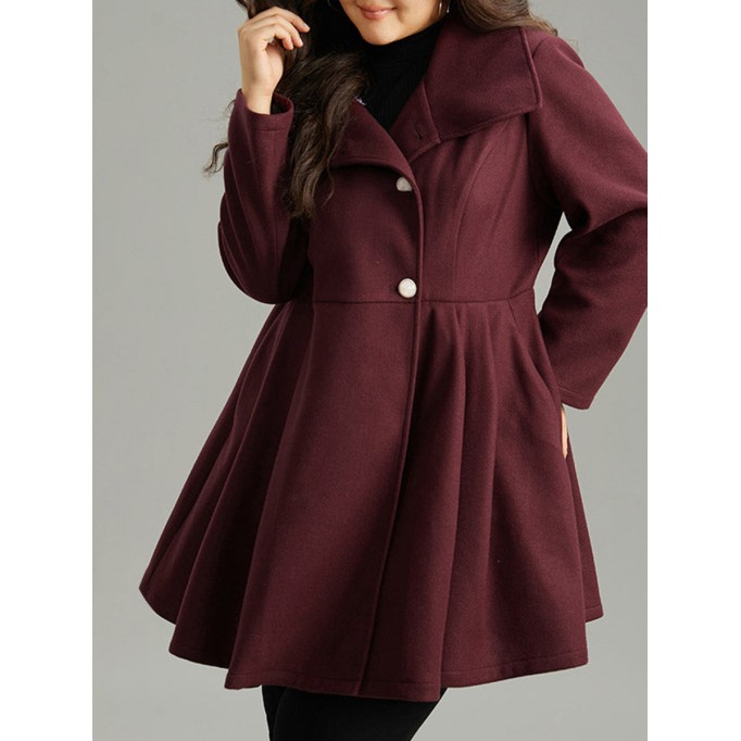 Burgundy a waist jacket