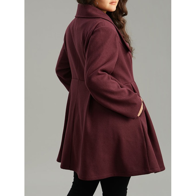 Burgundy a waist jacket