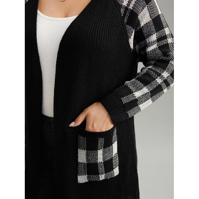 Cardigan with rotator sleeves