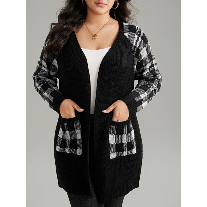 Cardigan with rotator sleeves