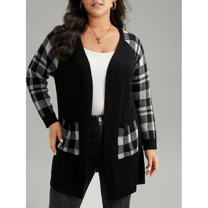 Cardigan with rotator sleeves