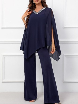 Elegant premium chiffon jumpsuit for women