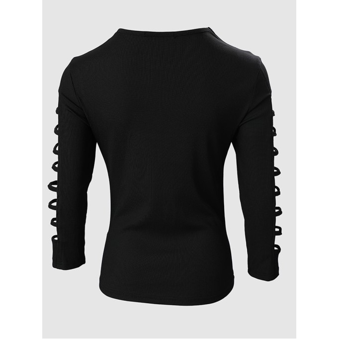 Fashion women's hollowed out corn top