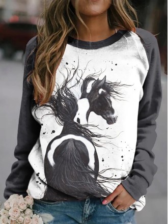 Fashionable slim fit V-neck sweatshirt