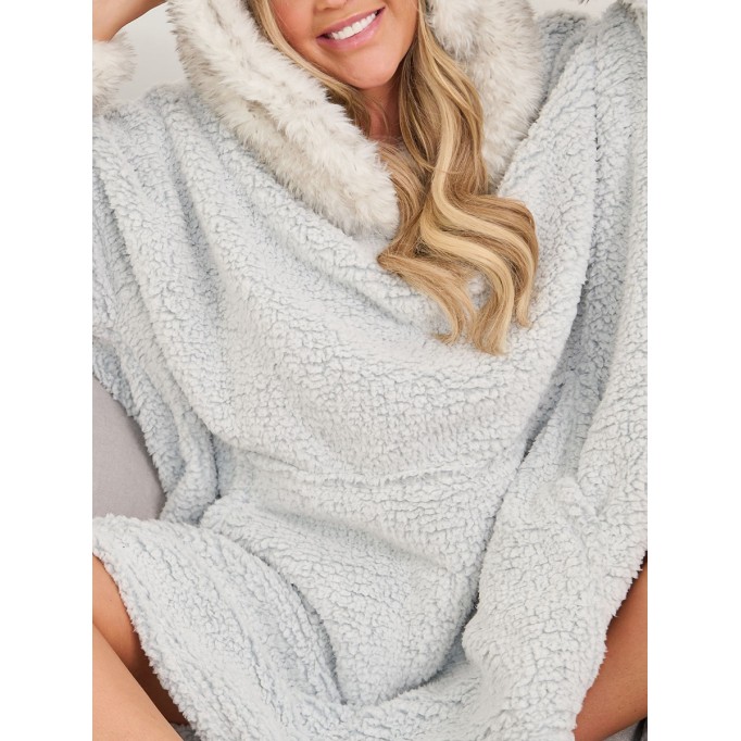 Faux Fur Hood Snuggle Hoodie