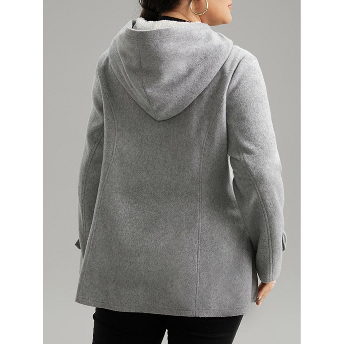 Gray horn button jacket