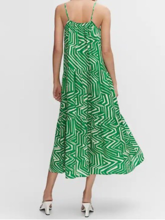 Green halter dress