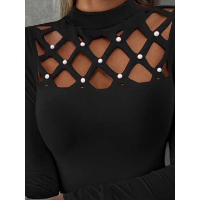 Hollow Diamond Fit Long Sleeve Top