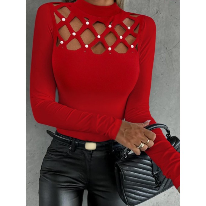 Hollow Diamond Fit Long Sleeve Top