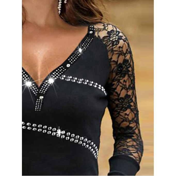 Hot Diamond Lace Lace Women's Top