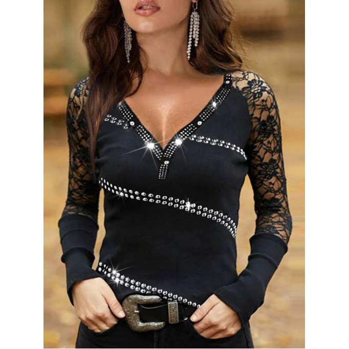 Hot Diamond Lace Lace Women's Top