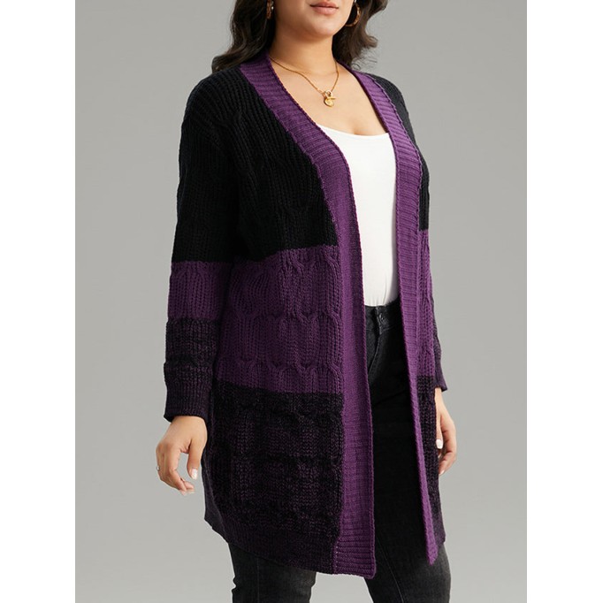 Large sweater cardigan coat