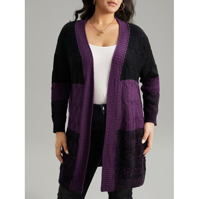 Large sweater cardigan coat