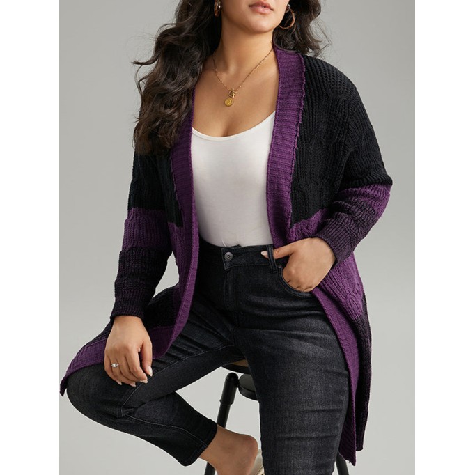 Large sweater cardigan coat