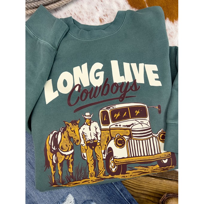 Long Live Cowboys Crewneck Sweatshirt