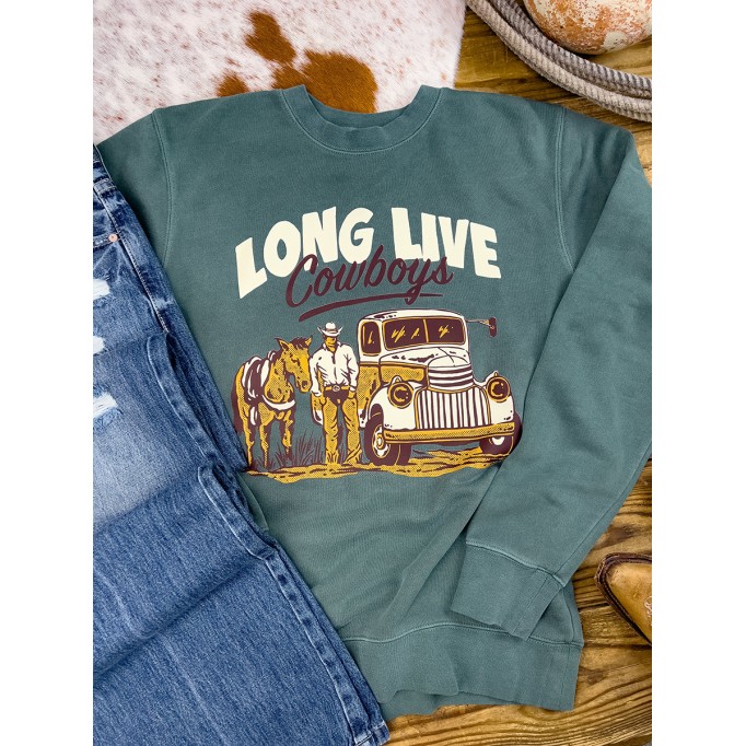 Long Live Cowboys Crewneck Sweatshirt