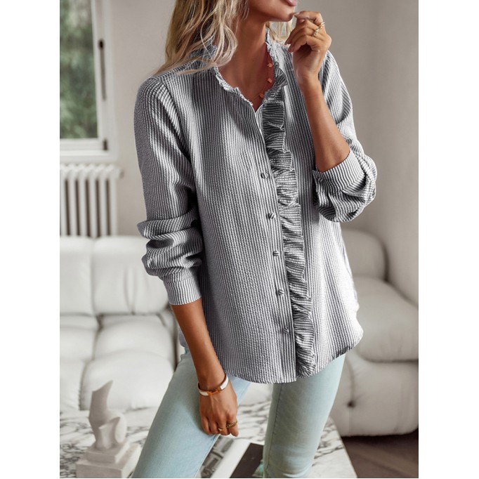 Long-sleeved elegant commuter top