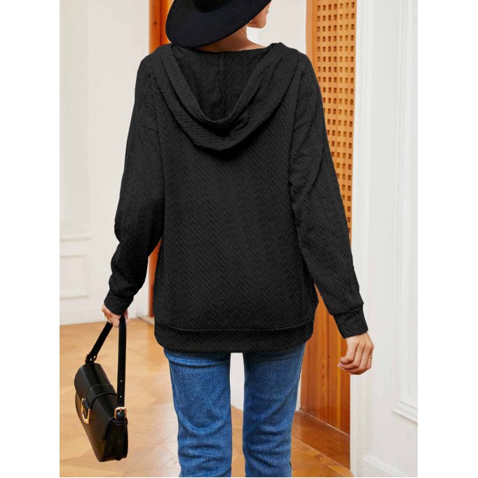 New style tie-neck long-sleeved top