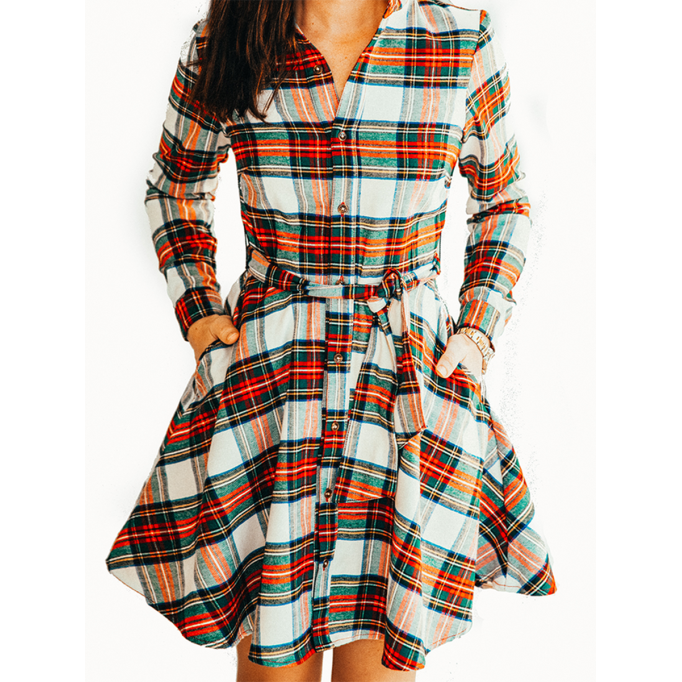 Santa Baby Flannel Dress