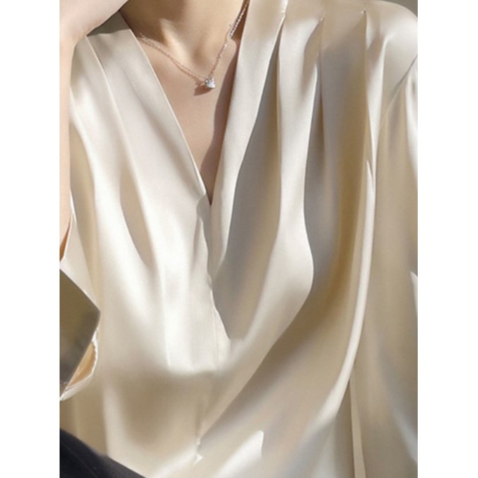 Satin blouse for women