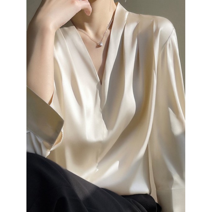 Satin blouse for women