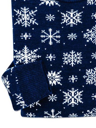 Snowflake Navy Winter Sweater