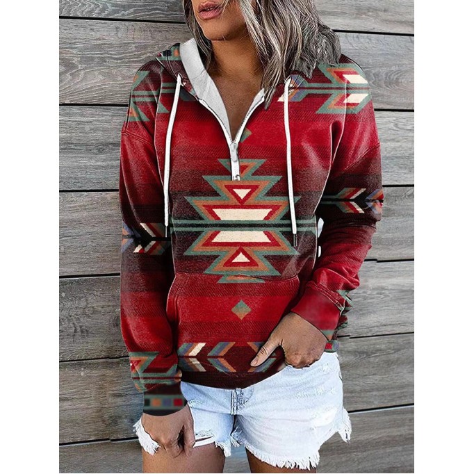 Solid color printed hoodie