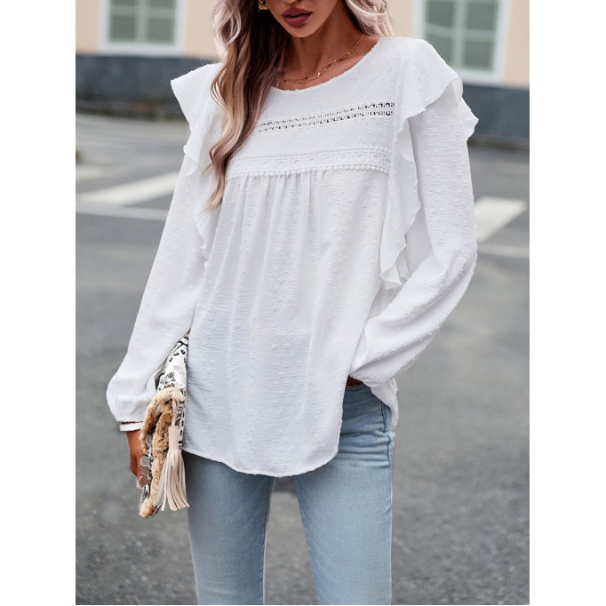 Solid color temperament casual long sleeves