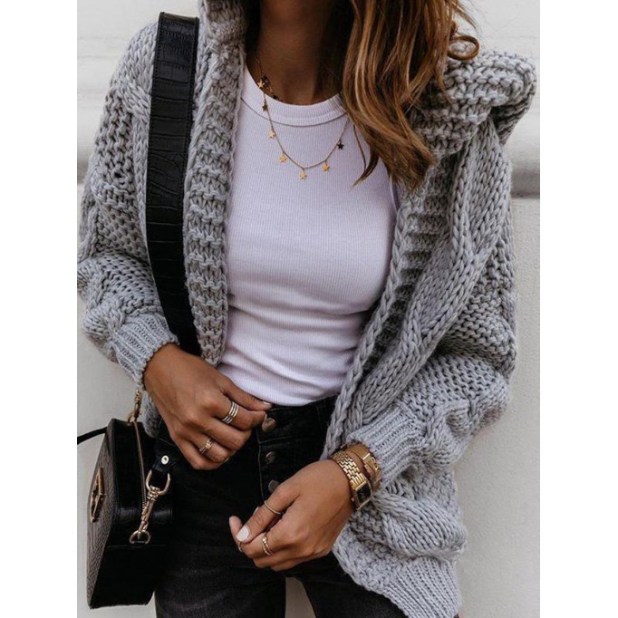 Thick Knitted Sweater Thickened Loose Cardigan Coat