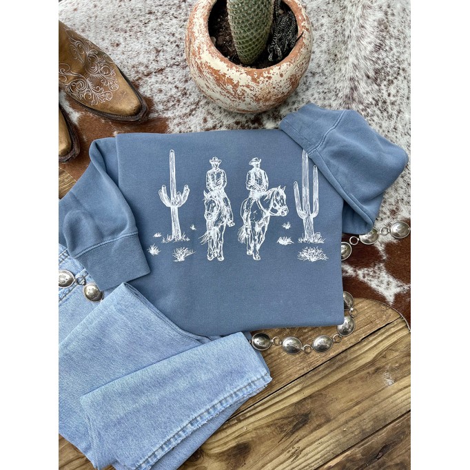 Wandering Cowboys Crewneck Sweatshirt