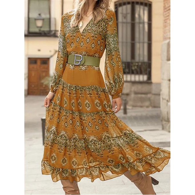 Women's casual ethnic style dress