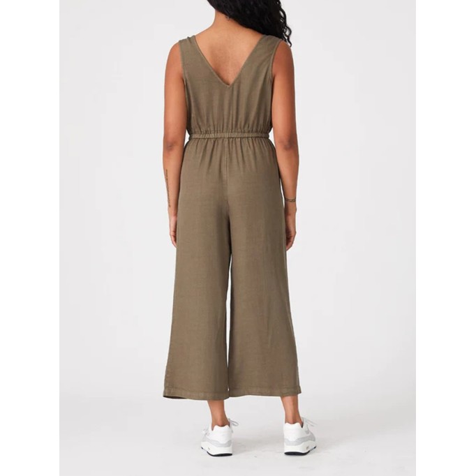 Women's casual V-neck jumpsuit