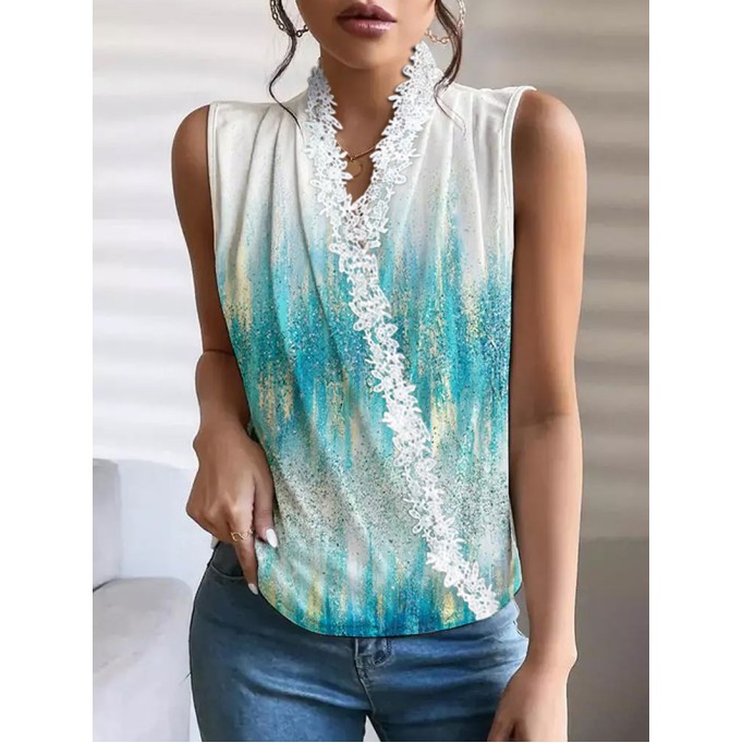 Women's Elegant Casual Lace Tops Shirts