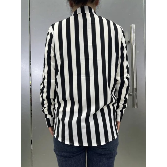 Women's elegant simple striped shirt