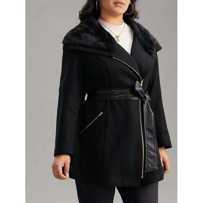 Women's fur one-piece receiving waist coat