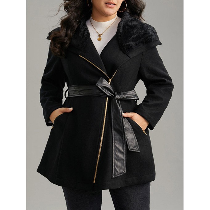 Women's fur one-piece receiving waist coat