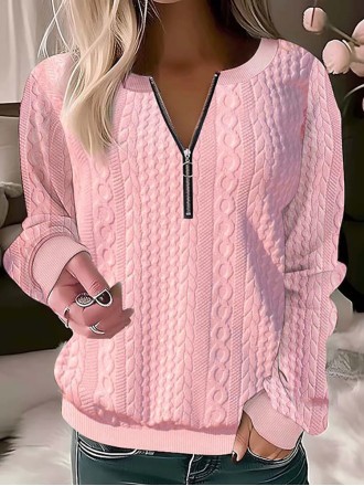 Women's Knit Textured Sweatshirt