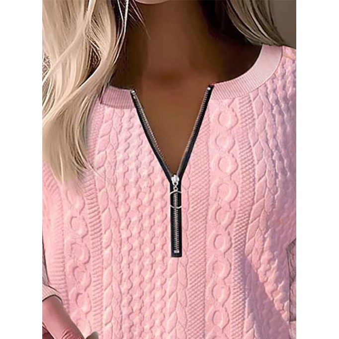 Women's Knit Textured Sweatshirt