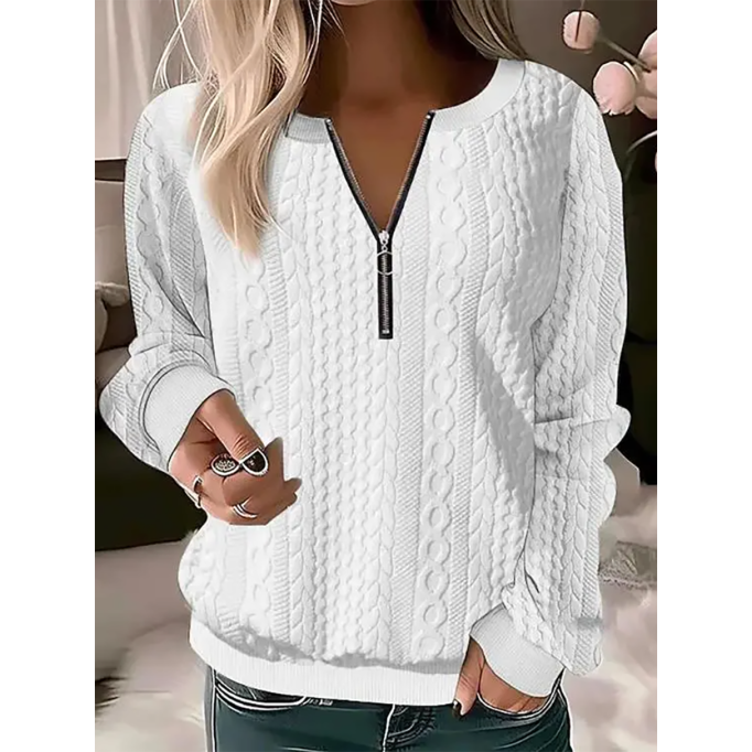 Women's Knit Textured Sweatshirt