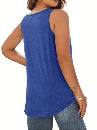 Women's knit vest with loose pleats