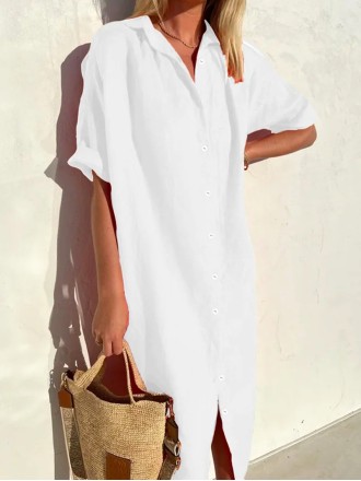 Women's pure cotton casual shirt and dress