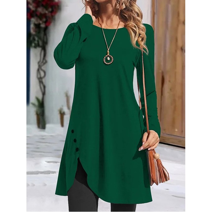 Women's Solid Color Casual Dress