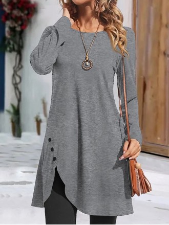 Women's Solid Color Casual Dress