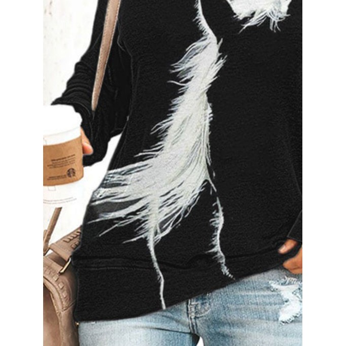 Women's Vintage Western Horse Silhouette Print Sweatshirt