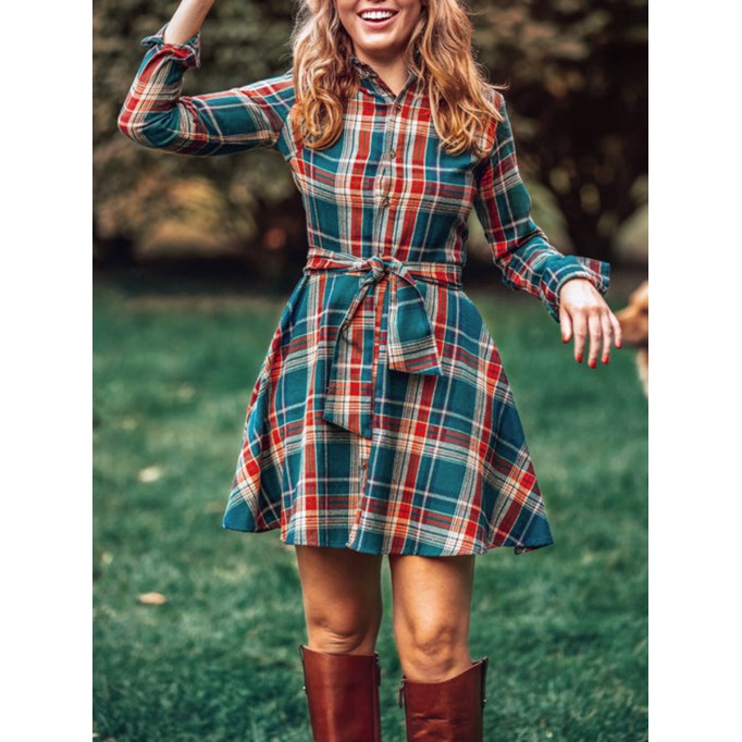 Woodstock Trail Flannel Dress